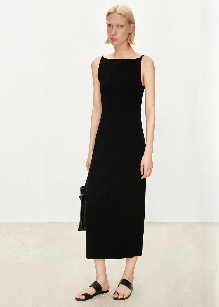 Backless Knitted Midi Dress