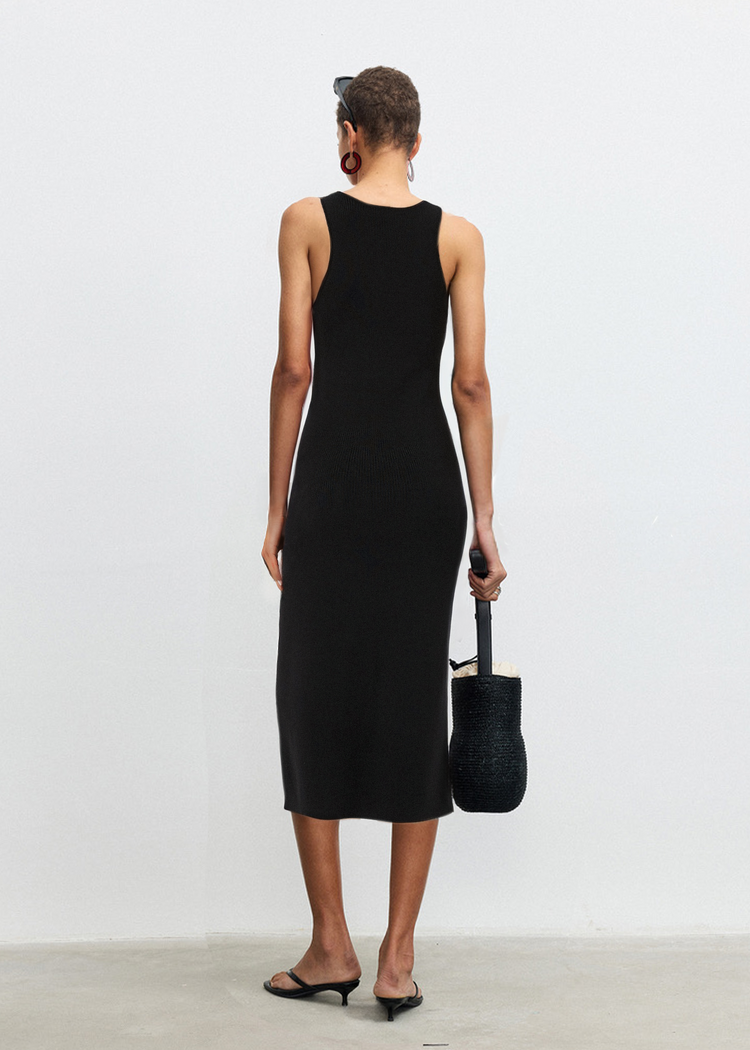 Sleeveless Tube Midi Dress