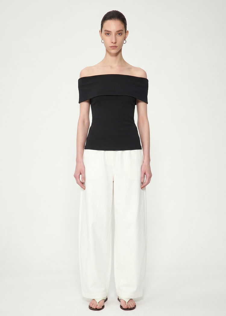 Off-the-Shoulder Short Sleeve Top