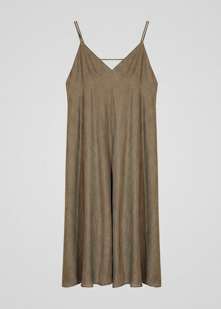 Lyocell Slip Midi Dress