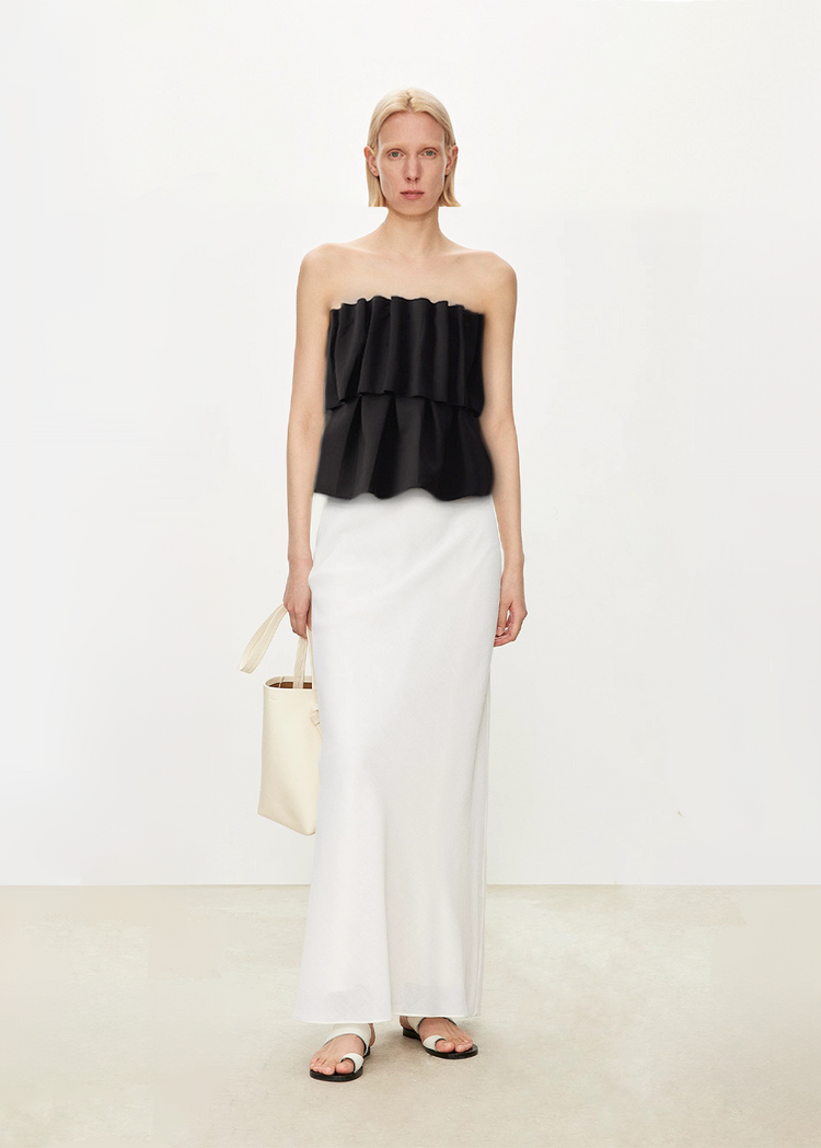 Ruffled Tube Top