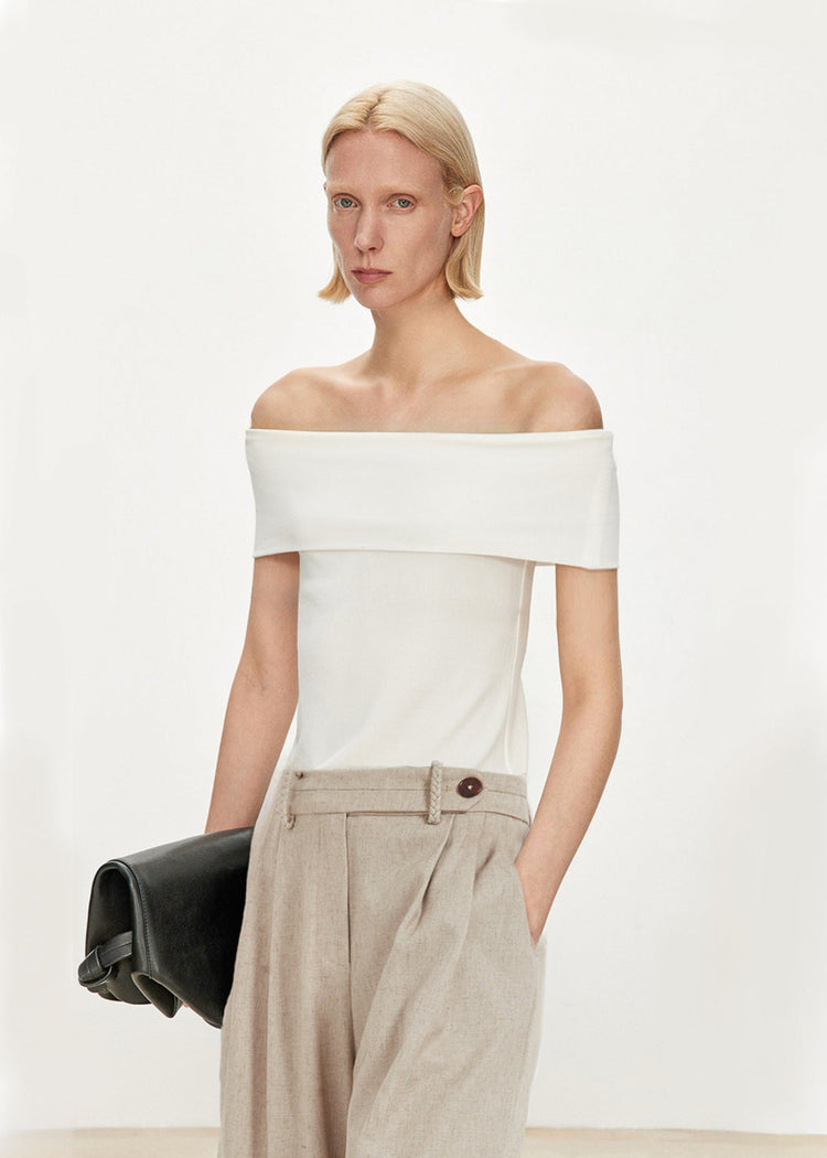 Off-the-Shoulder knitted Top