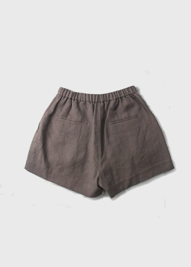Handmade Hemp Shorts in Dusty Purple
