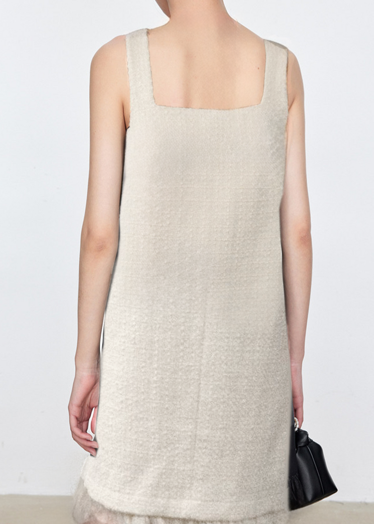 The Classic Tweed Dress with Fringe