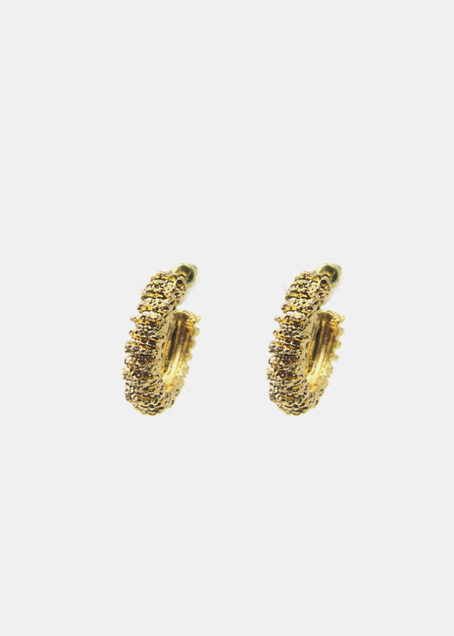 Texture Hoop Earrings