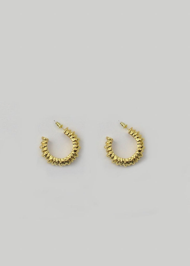 Texture Hoop Earrings