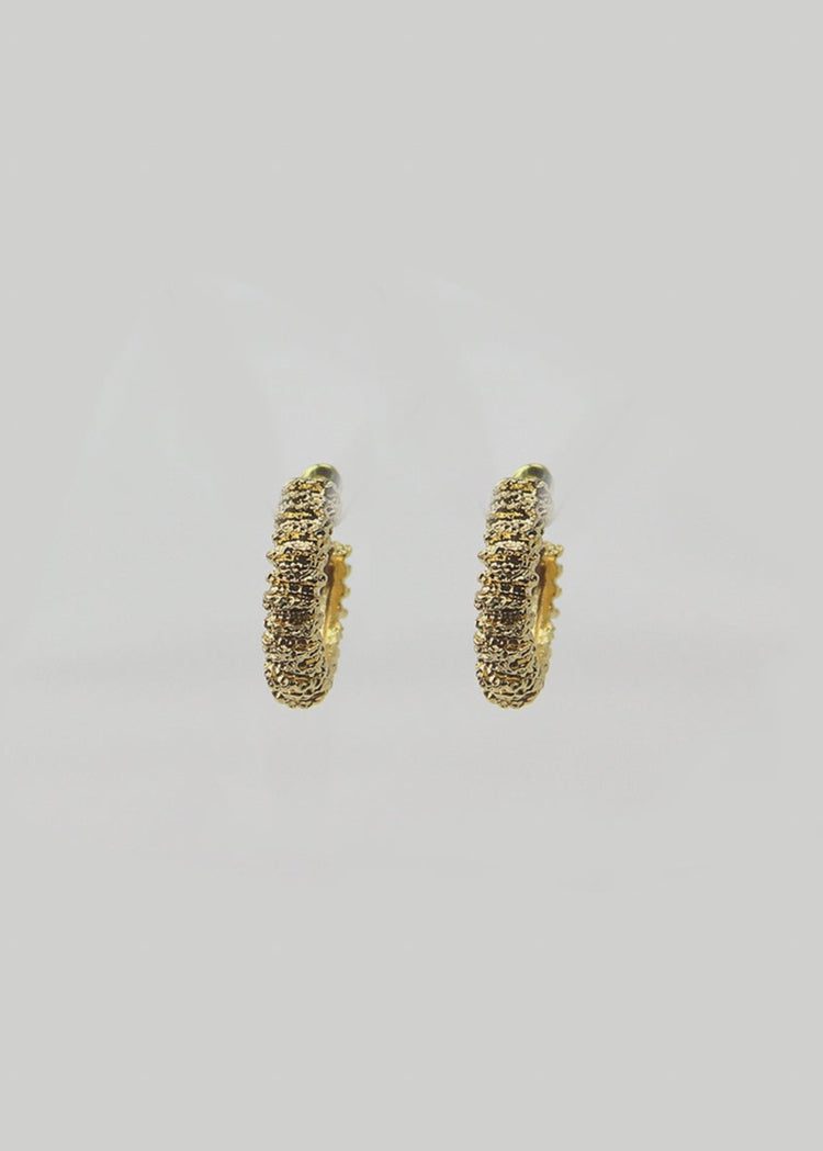 Texture Hoop Earrings