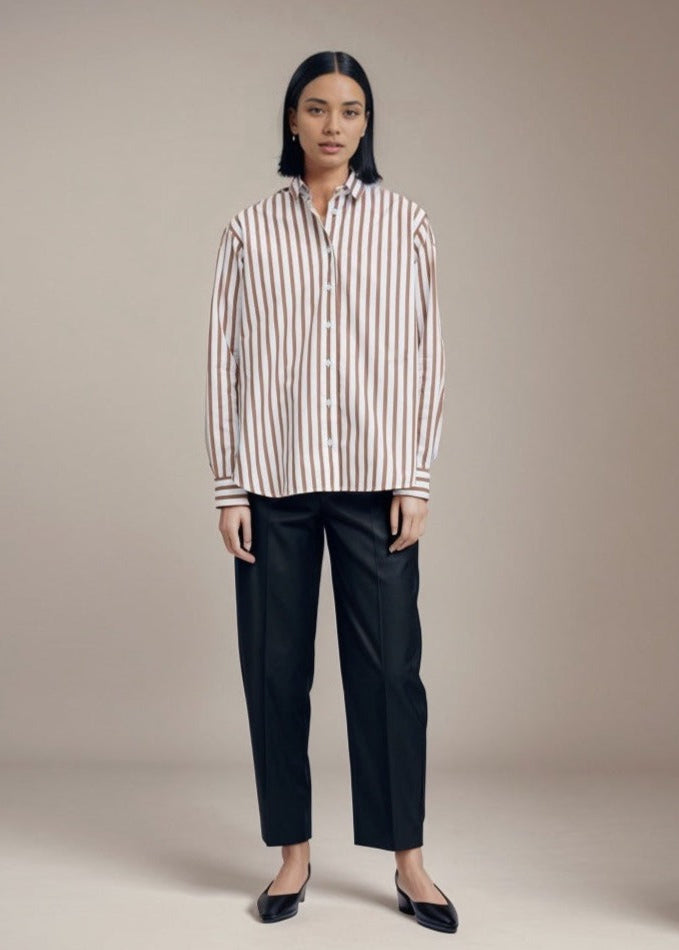 Rust Striped Shirt