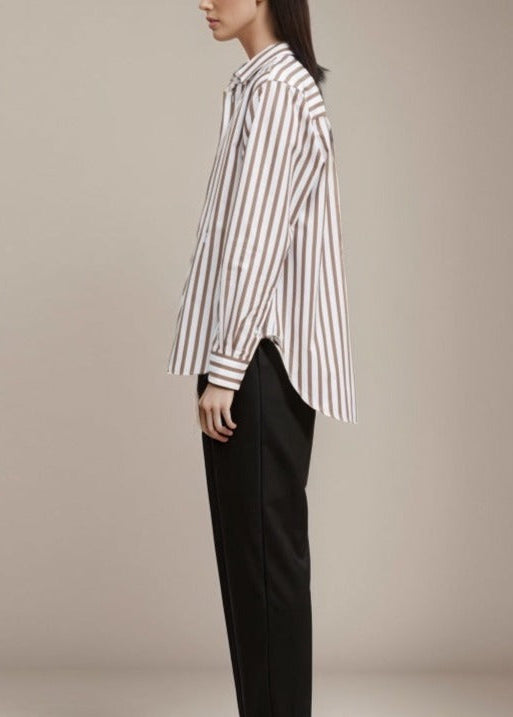 Rust Striped Shirt