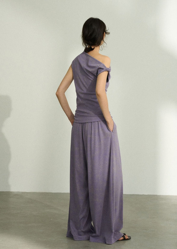 Asymmetrical Top in Lilac