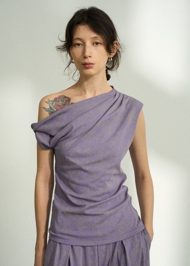Asymmetrical Top in Lilac