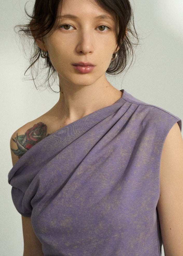 Asymmetrical Top in Lilac