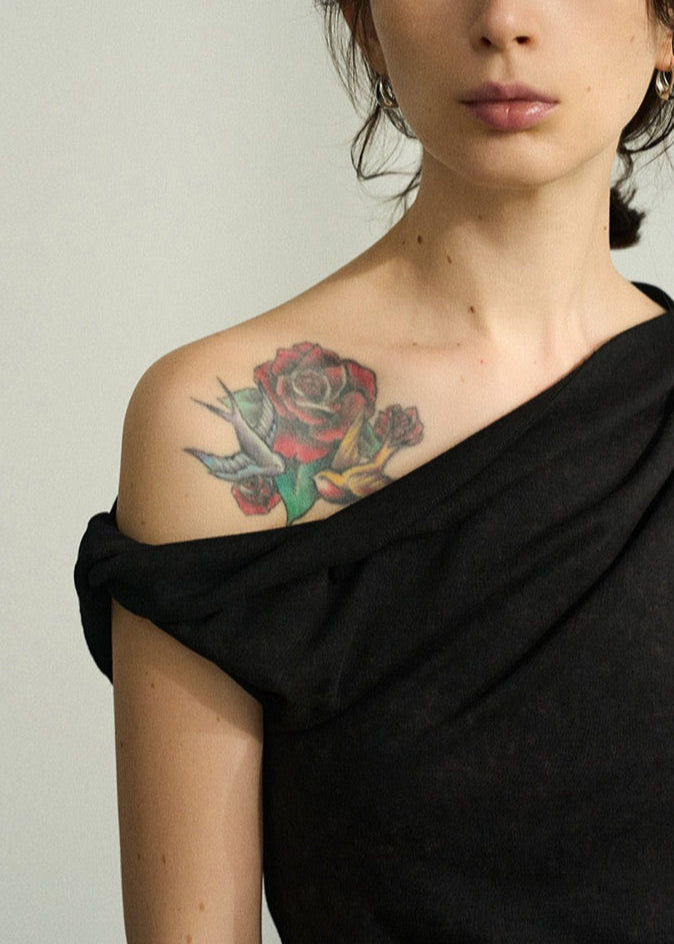 Asymmetrical Top in Black