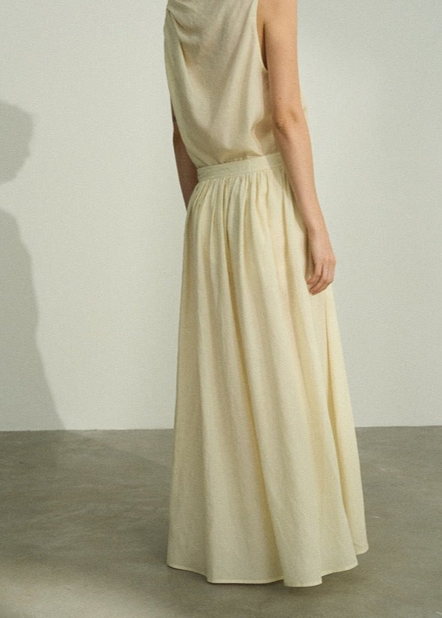 Lyocell Linen Blend Skirt