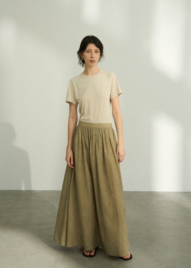 Lyocell Linen Blend Skirt