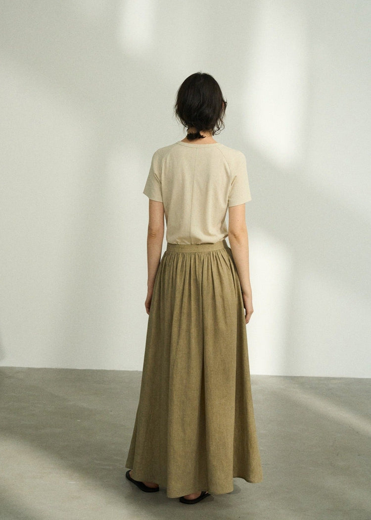 Lyocell Linen Blend Skirt