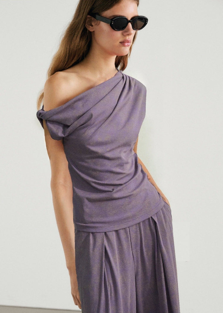 Asymmetrical Top in Lilac