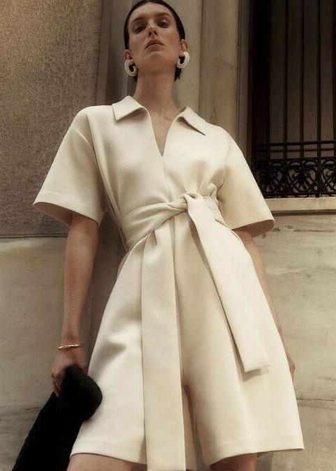 Open Collar Jumpsuit