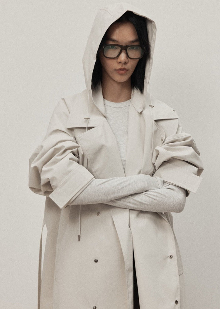 The Classic Windcoat in Stone Grey