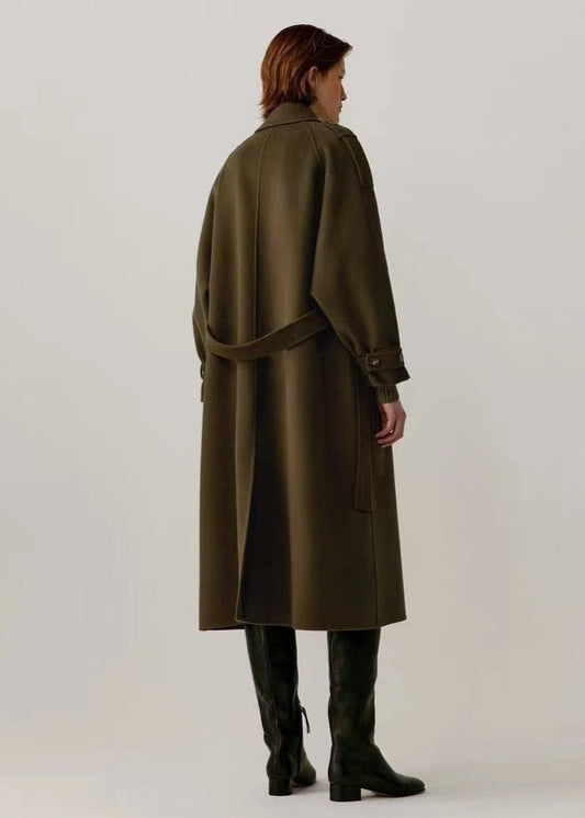 wool cashmere trench coat