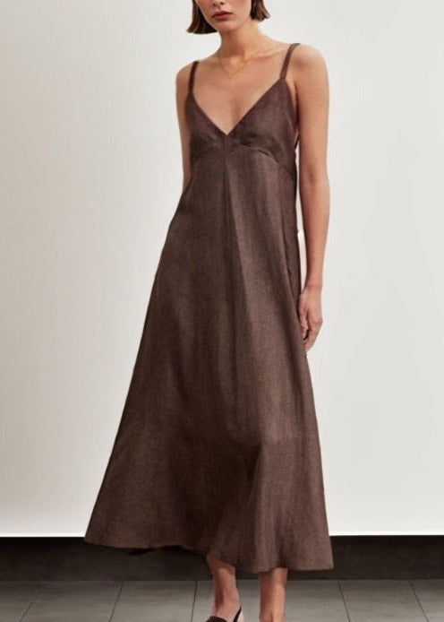 Lyocell Slip Midi Dress