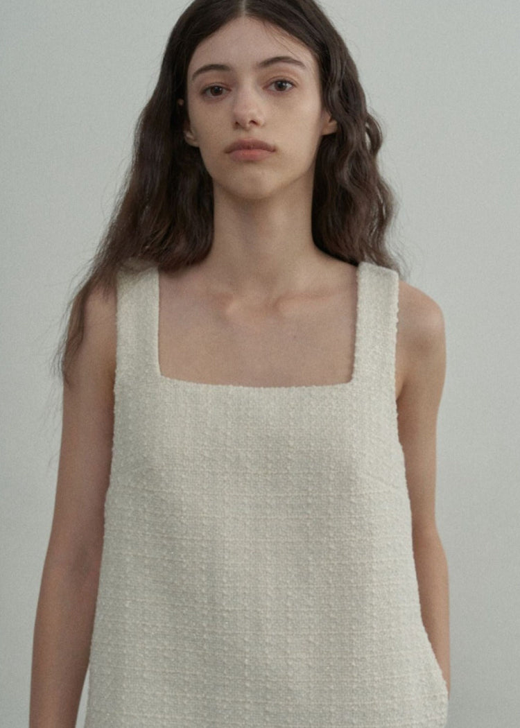 The Classic Tweed Dress with Fringe