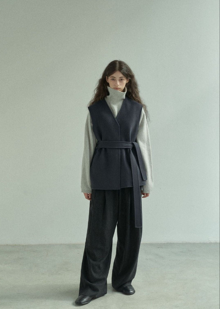 Wool Tunic in Navy