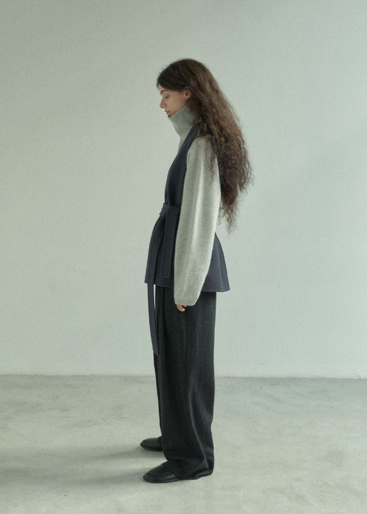 Wool Tunic in Navy