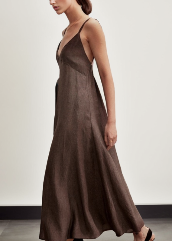 Lyocell Slip Midi Dress