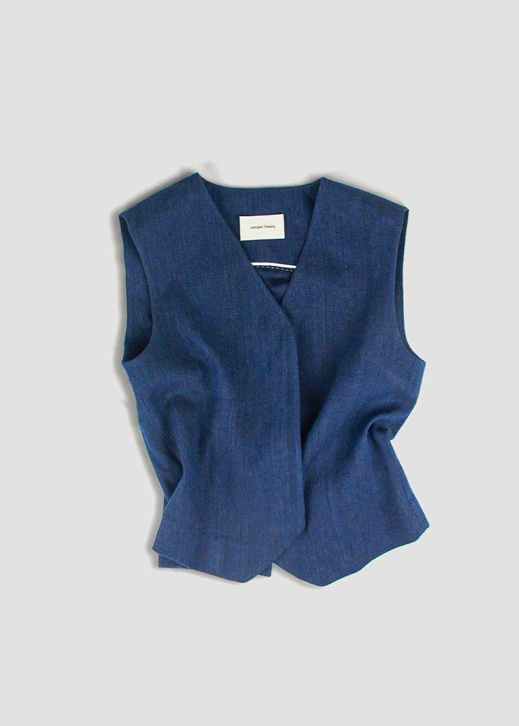 Handmade Flax Linen Waistcoat