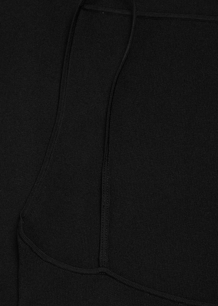 Knitted Midi Dress-Black
