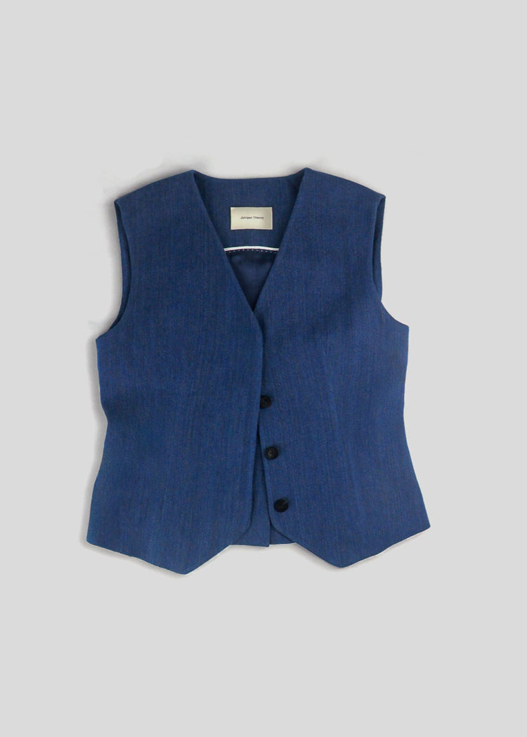 Handmade Flax Linen Waistcoat