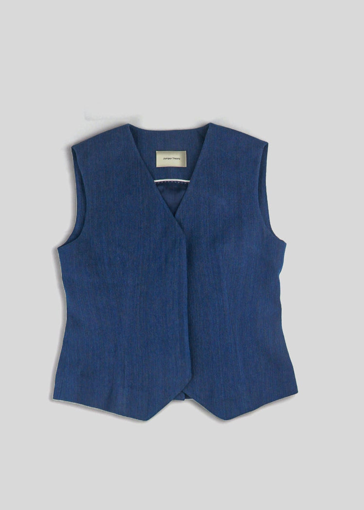 Handmade Flax Linen Waistcoat