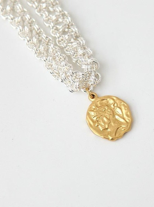 Gold Plated Woven Necklace