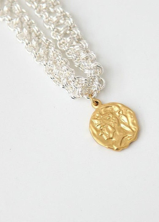 Gold Plated Woven Necklace