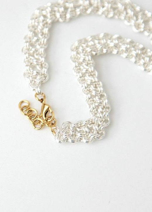Gold Plated Woven Necklace