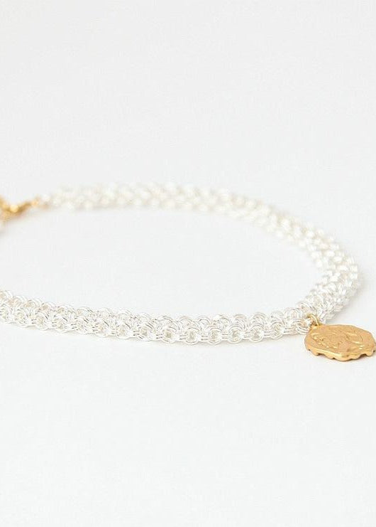 Gold Plated Woven Necklace