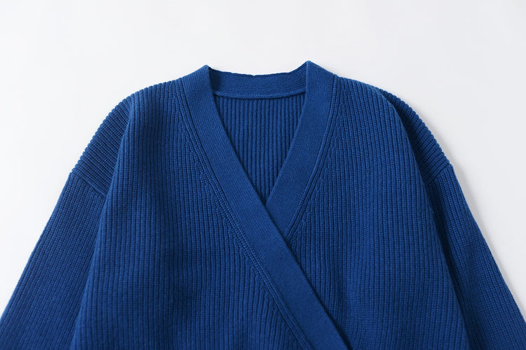 Wool Blend Wrap Cardigan