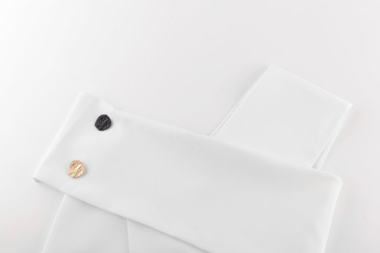 Asymmetric Button Top