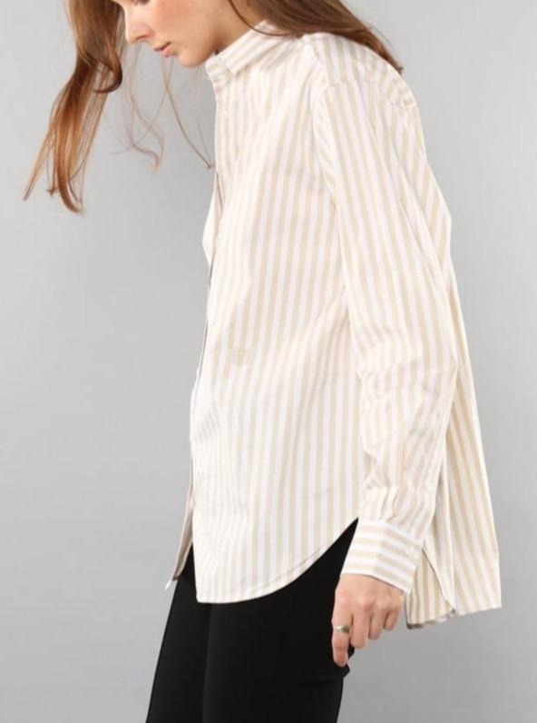 Oatmeal Striped Shirt