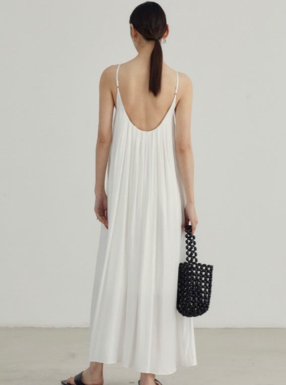 White Oversized Maxi Dress