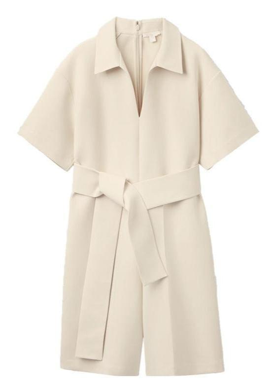 Open Collar Jumpsuit