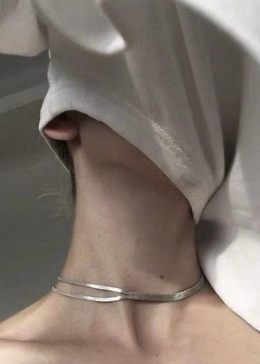 Sterling Silver Split Necklace