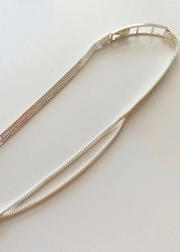 Sterling Silver Split Necklace