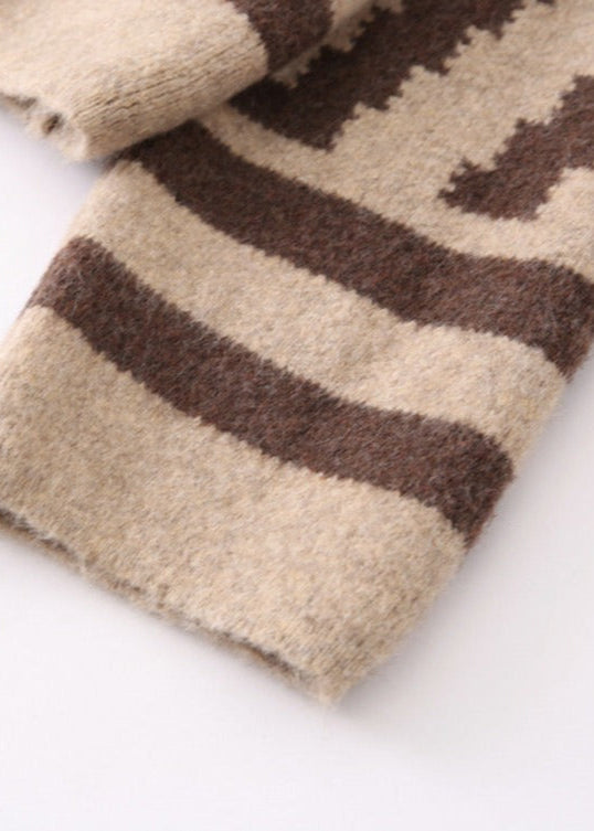 Spliced Pattern Cardigan