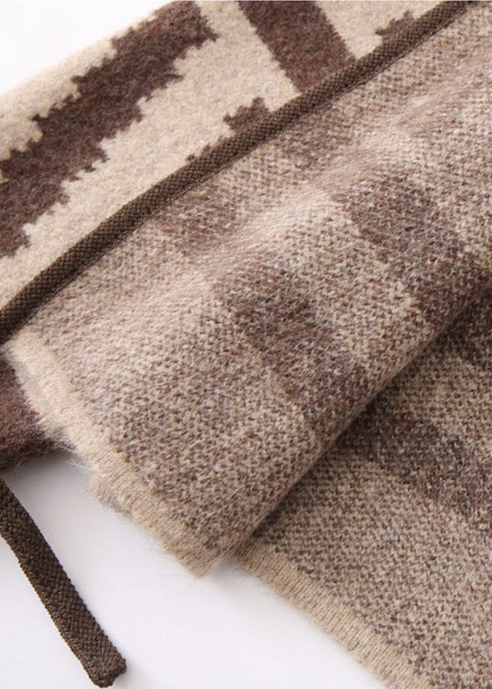 Spliced Pattern Cardigan