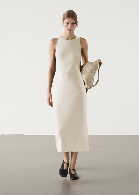 Sleeveless Tube Midi Dress