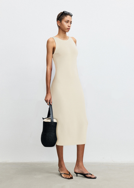 Sleeveless Tube Midi Dress