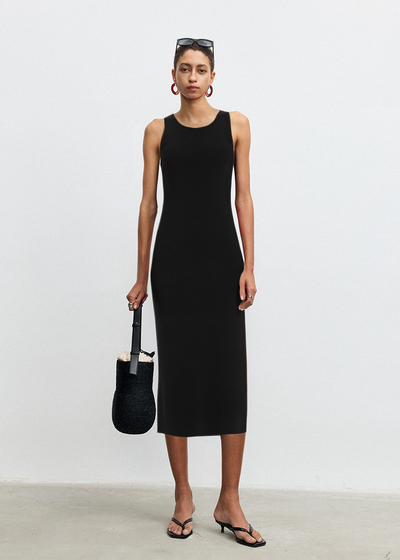 Sleeveless Tube Midi Dress