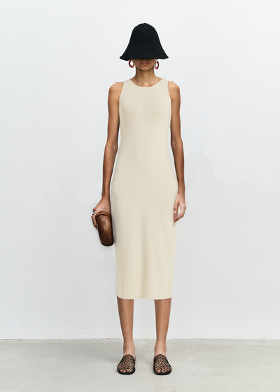 Sleeveless Tube Midi Dress